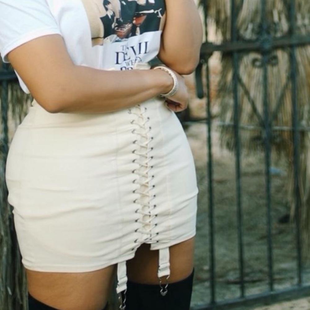 ivory corset skirt